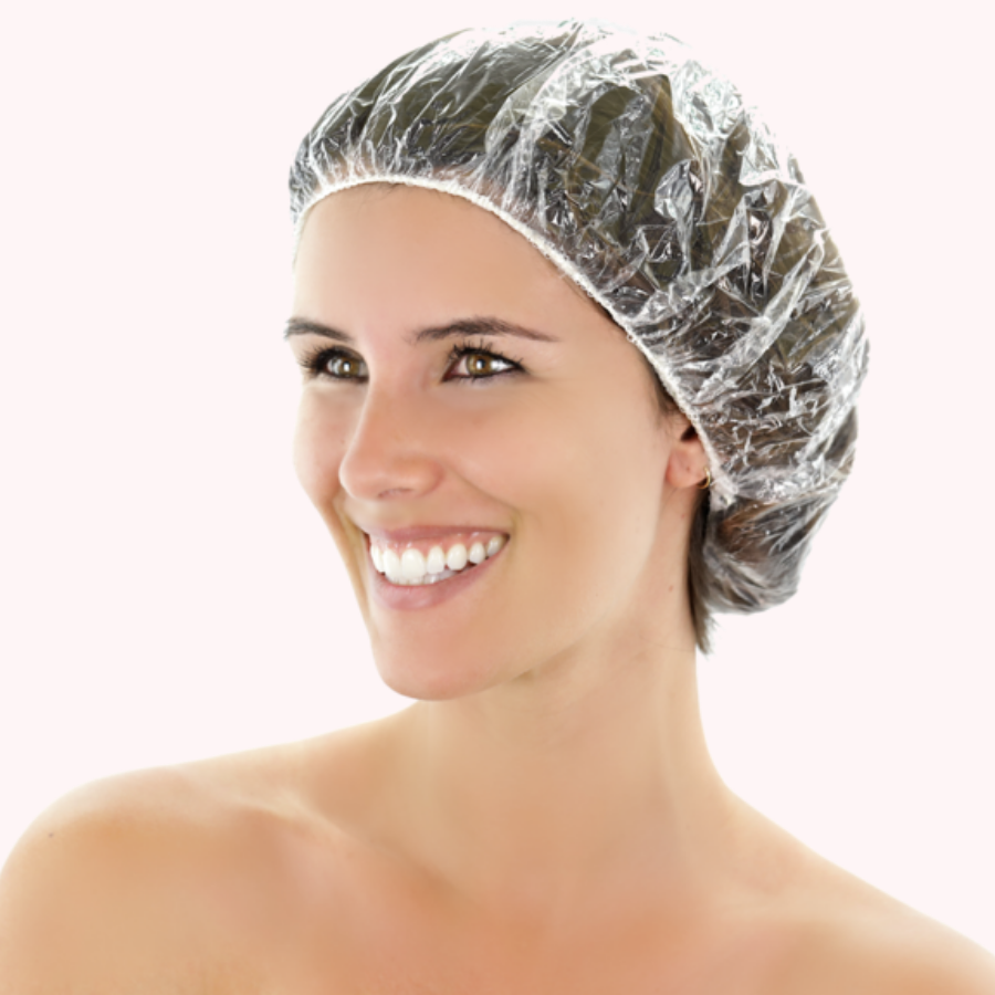Plastic store hair cap